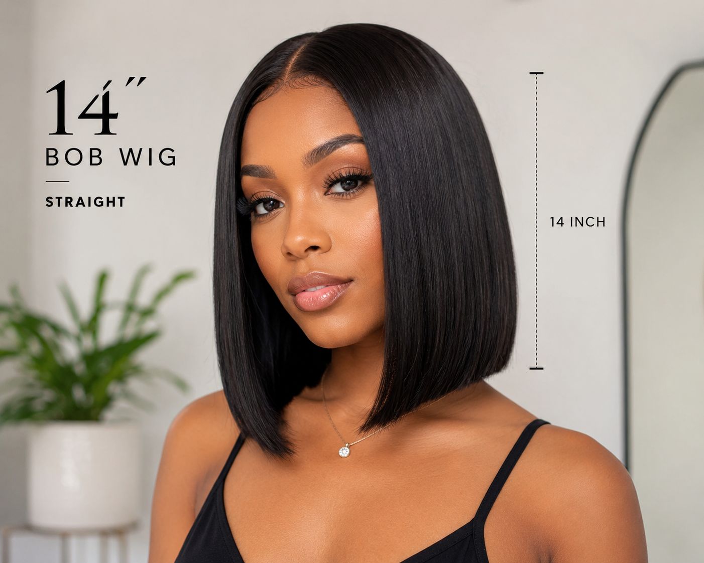 HAIR YOU CARE Shawaty | Bob 7x5 Glueless Wig | 180% Density | Transparent Lace